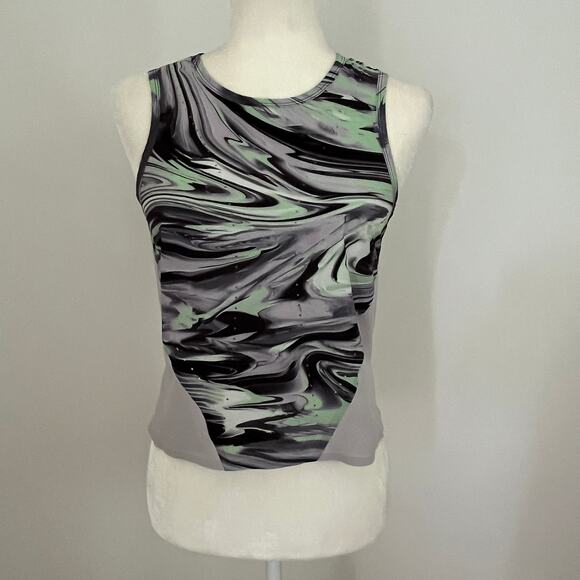 Lululemon Swift Ventilated Running Tank Top Paint Glide Warp Multi sz 4 - Picture 1 of 4